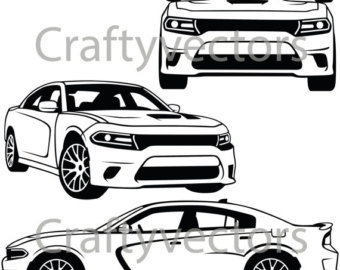 340x270 Dodge Challenger 2014 Vector File Etsy