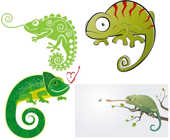 597x492 Chameleon Vector Free Vector In Encapsulated Postscript Eps ( .eps