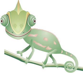 350x310 Free Download Of Chameleon Vector Vector Graphic
