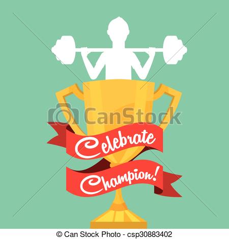 450x470 Celebrate Champion Design, Vector Illustration Eps10 Graphic .