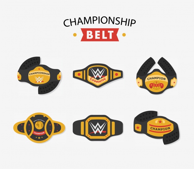 626x546 Championship Belt Collection Vector Free Download