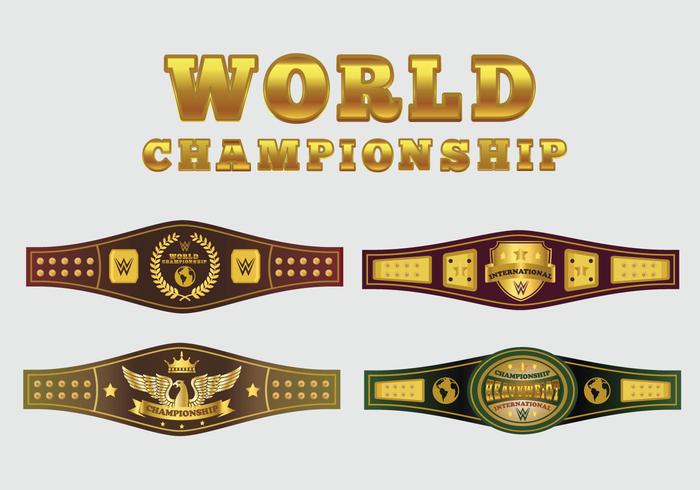 700x490 World Championship Belt Vector Pack