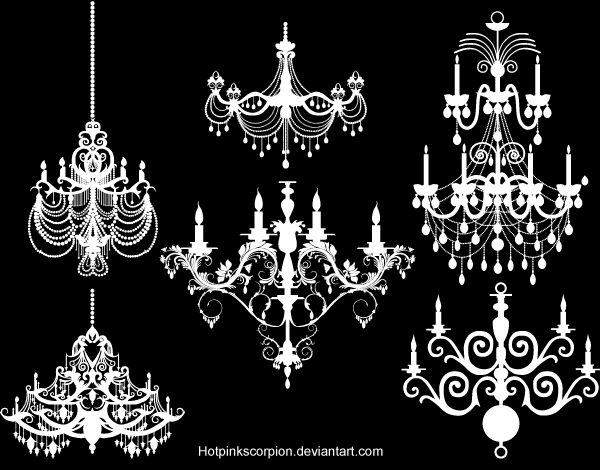 600x470 Free Vector Chandelier 123freevectors