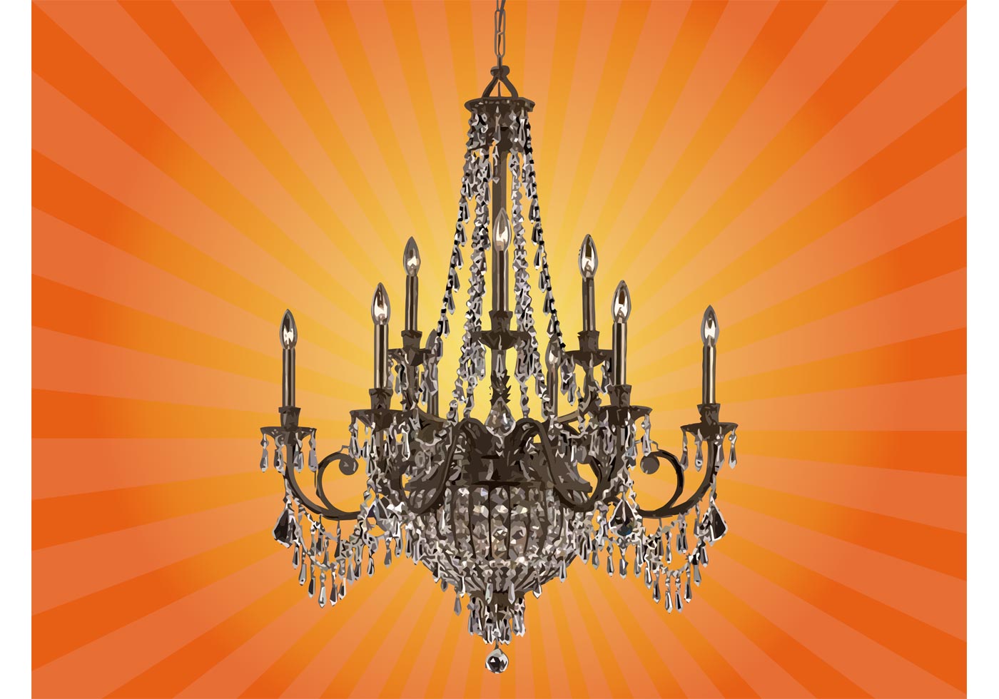 1400x980 Chandelier Vector
