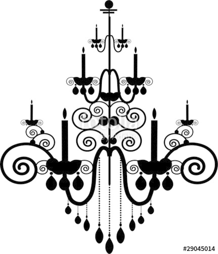 431x500 Black Chandelier