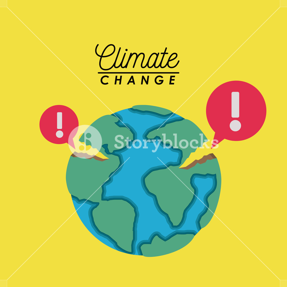 1000x1000 Effects Of Climate Change Vector Illustration Design Royalty Free