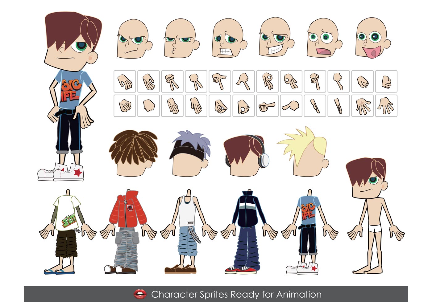 1400x980 Character Free Vector Art