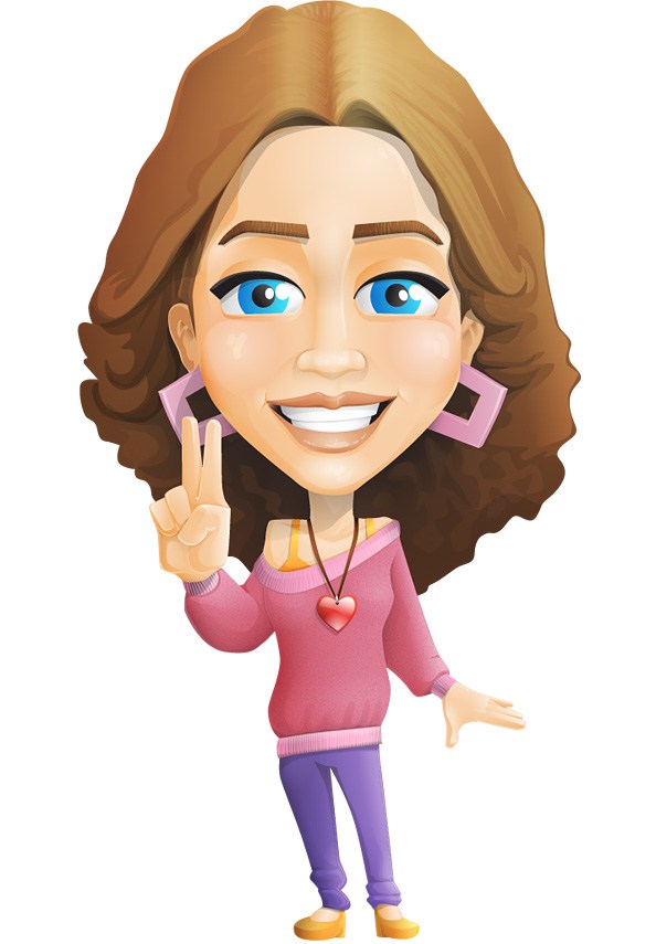 594x855 Girl Vector Character