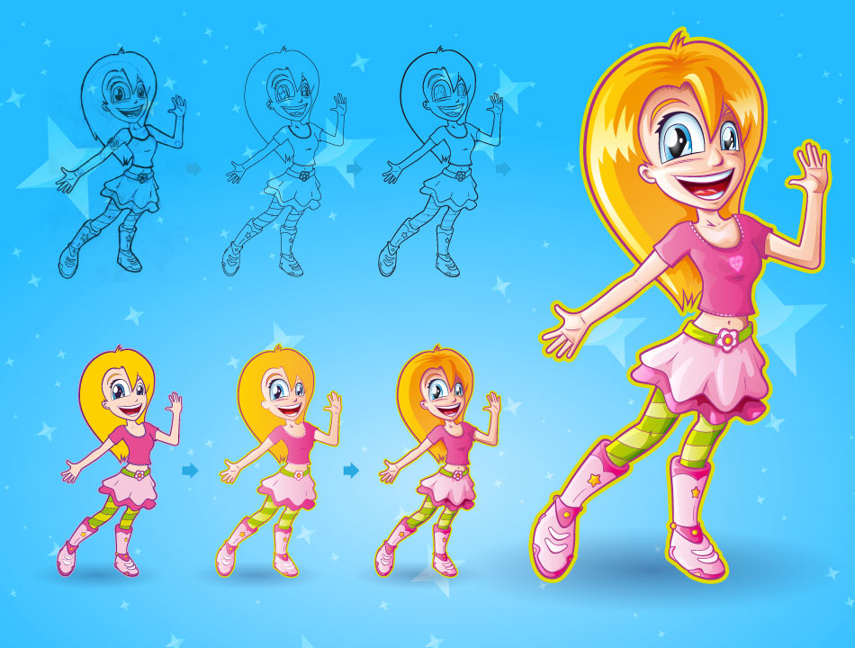 950x720 Illustration Characters, Vector Artwork, Books