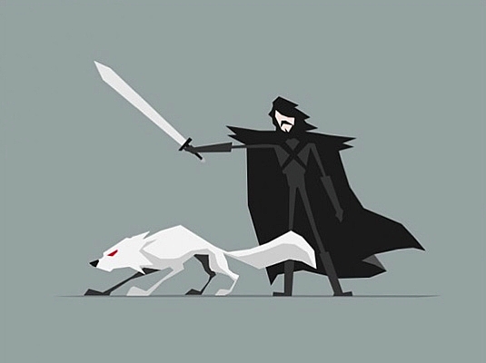 535x400 Game Of Thrones Characters Illustrated In Minimalist, Vector Art