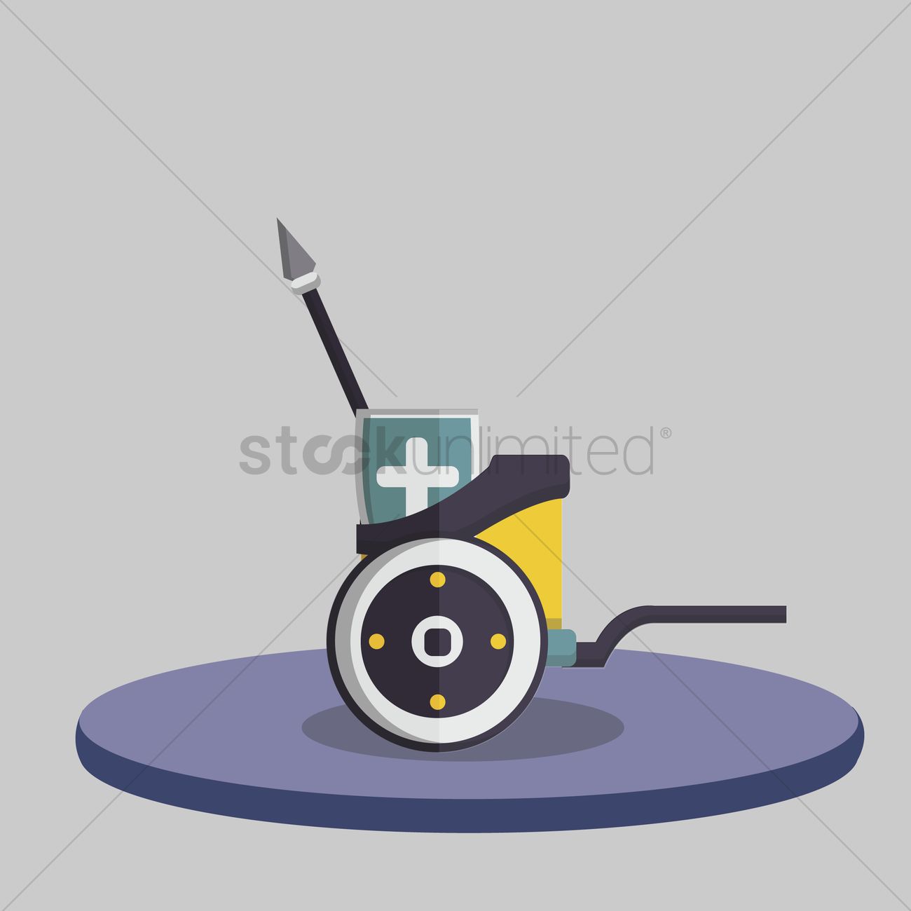 1300x1300 Illustration Of A Chariot Vector Image