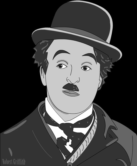 545x659 Charlie Chaplin Vector Art By Askgriff