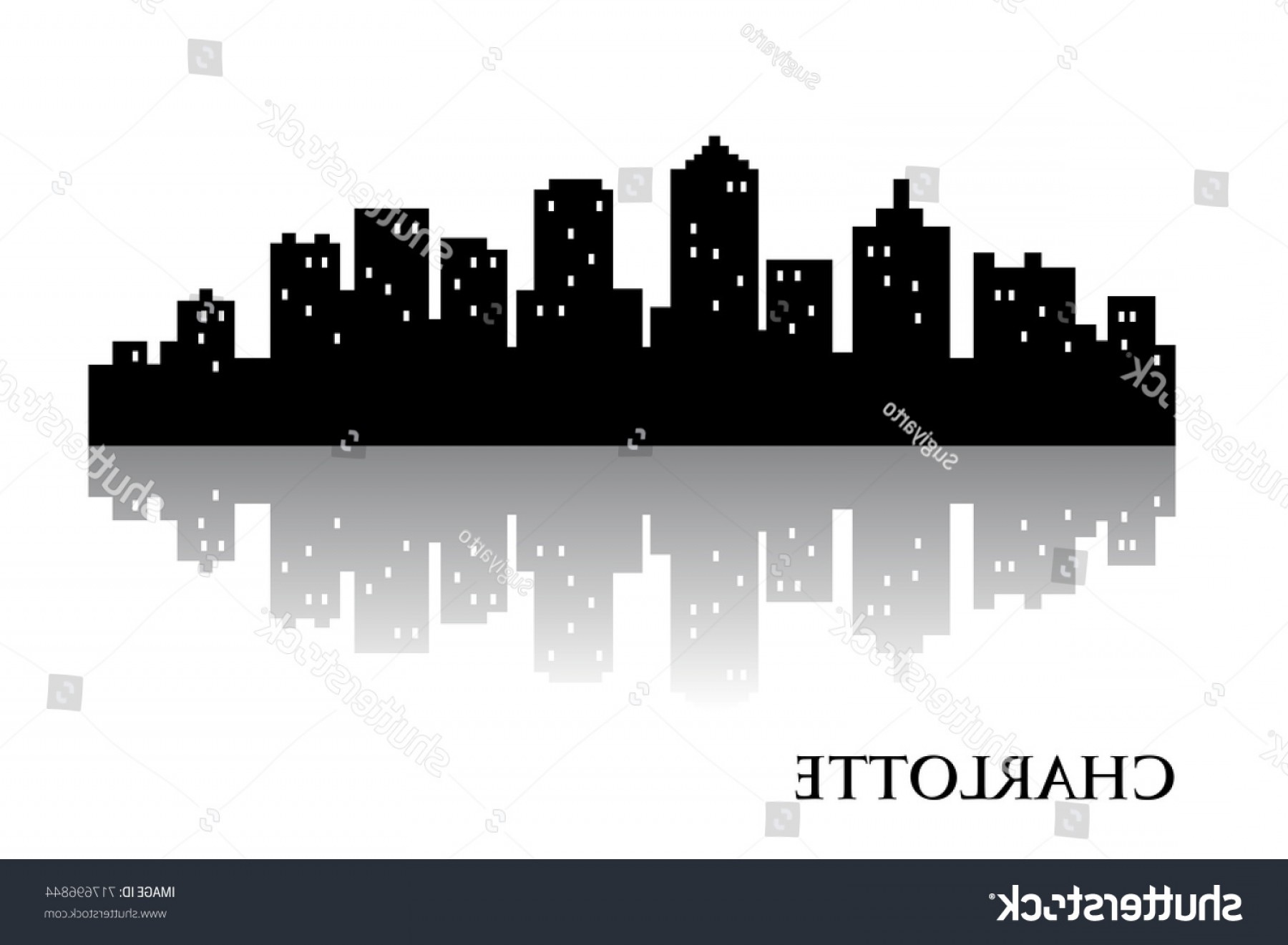 1800x1321 Charlotte Skyline City Logo Vector Lazttweet