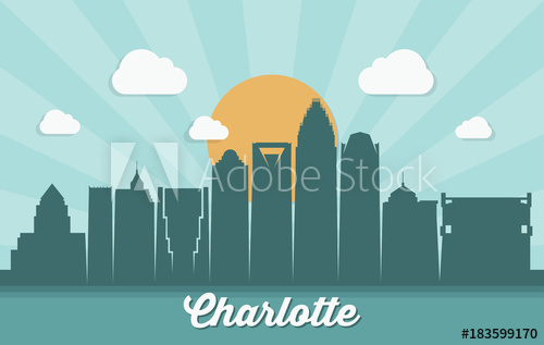 500x317 Charlotte Skyline, North Carolina