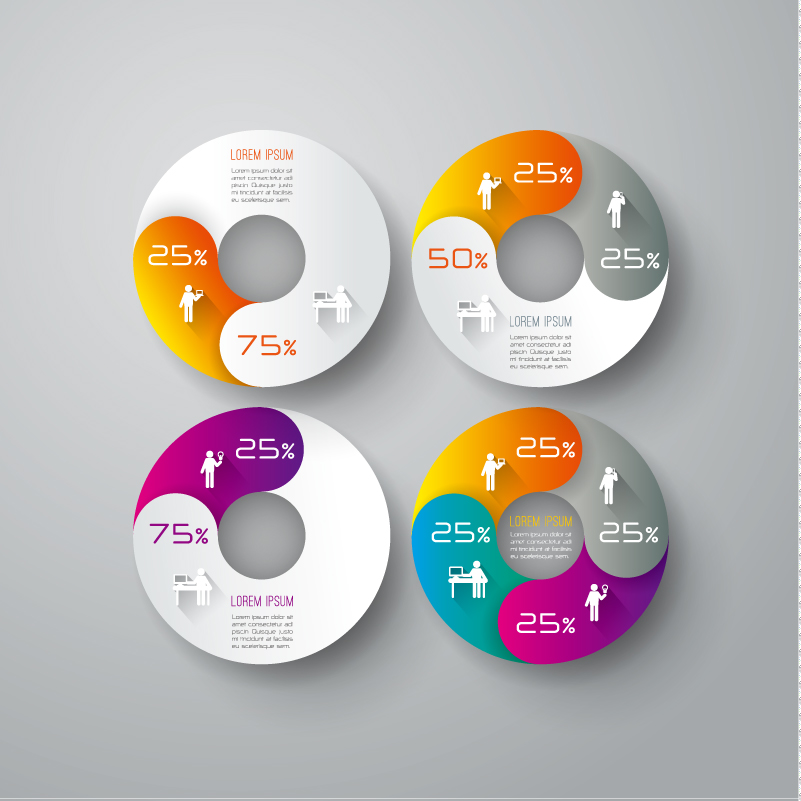 801x801 Infographic Ring Business Chart Vector Free Vector Graphic Download