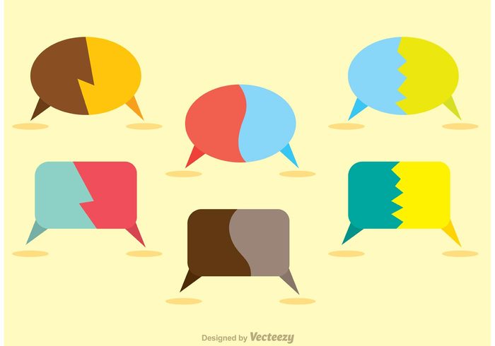 700x490 Split Live Chat Icons Vector Pack 147943
