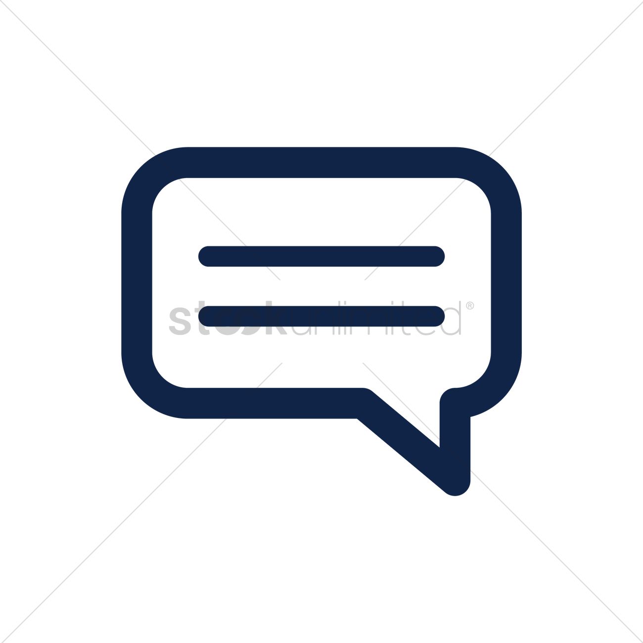 1300x1300 Chat Icon Vector Image