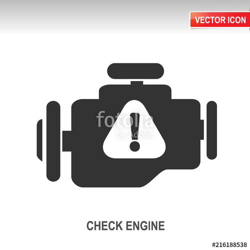 500x500 Check Engine Vector Icon Stock Image And Royalty Free Vector
