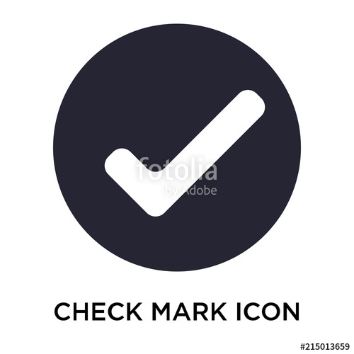 500x500 Check Mark Icon Vector Sign And Symbol Isolated On White