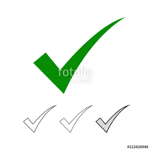 500x500 Check Mark Icon Vector Stock Image And Royalty Free Vector Files