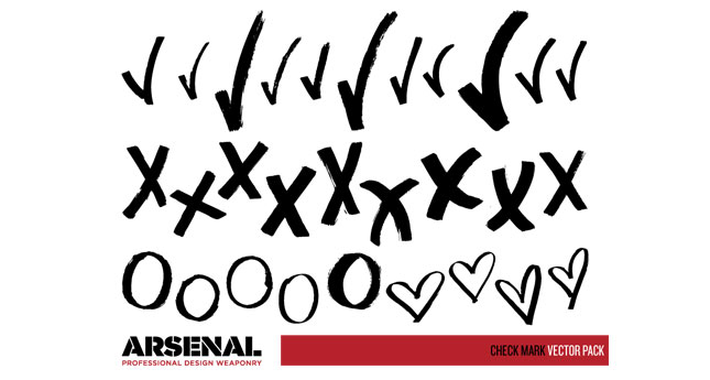 645x345 Check Mark Vector Pack