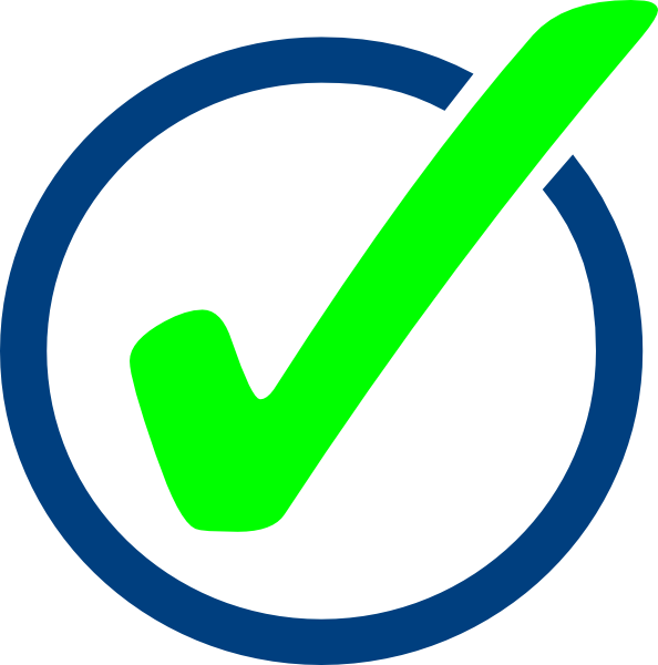 594x600 Check Mark Clip Art