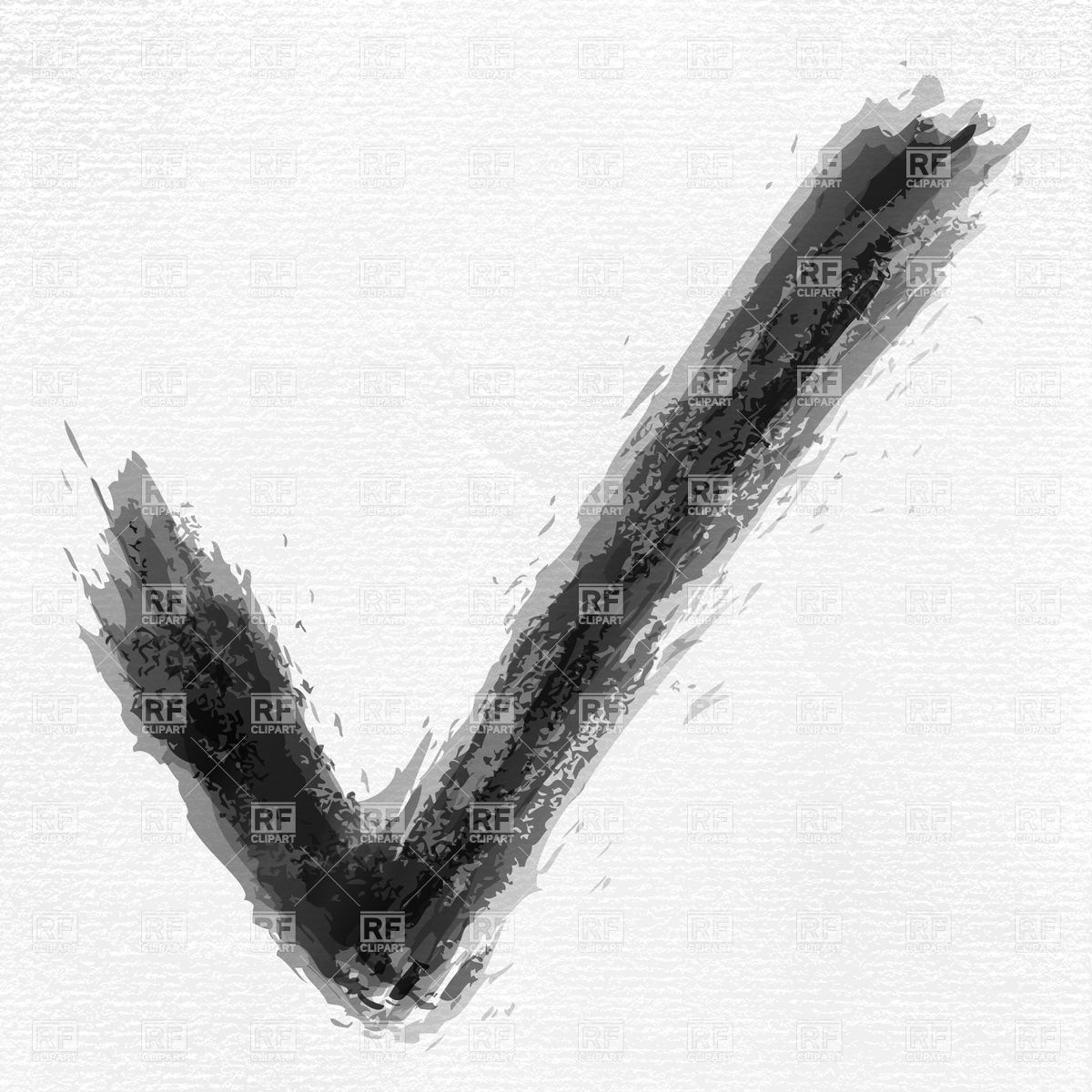 1200x1200 Sketchy Check Mark Symbol Vector Image Vector Artwork Of Signs