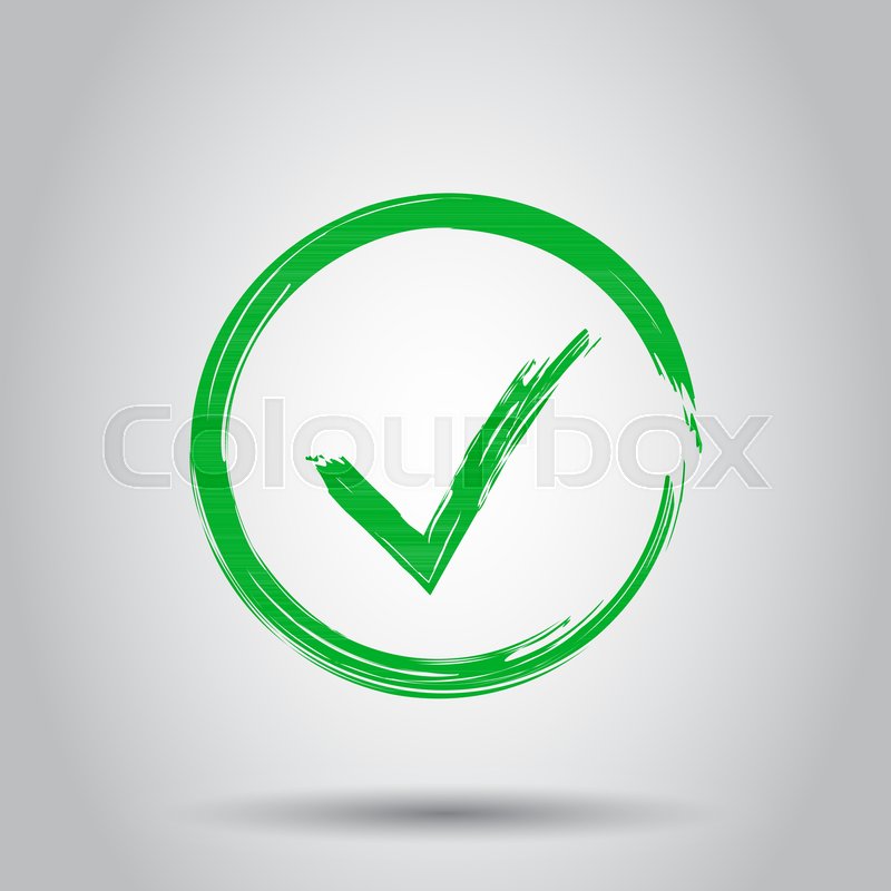 800x800 Check Marks Ok, Accept Icon. Business Concept Vector Illustration