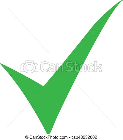 414x470 Green Check Mark Icon. Tick Symbol In Green Color. Vector