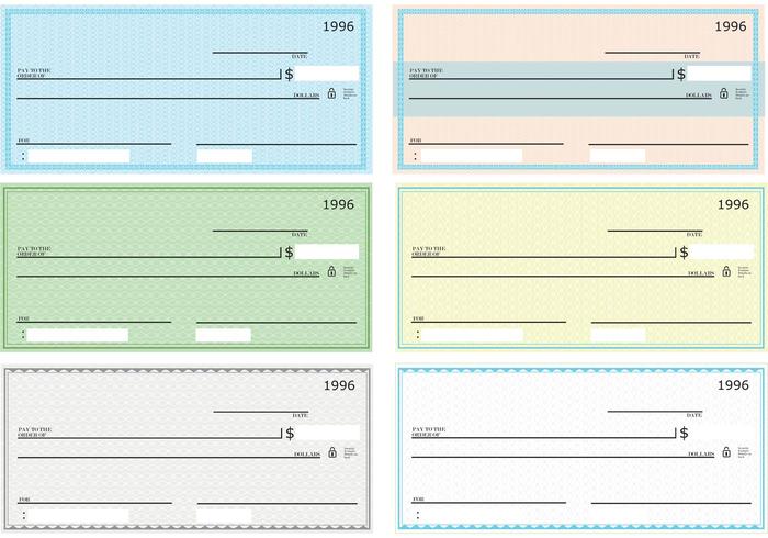 700x490 Blank Check Vector Pack