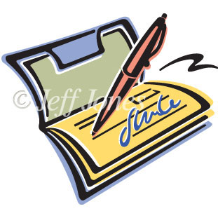 311x311 Pay By Checkbook And Pen Stock Vector Art Illustration