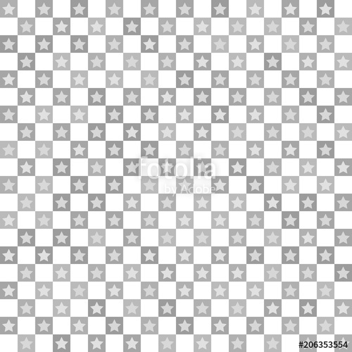 500x500 Star Pattern. Seamless Vector Checkerboard Stock Image And
