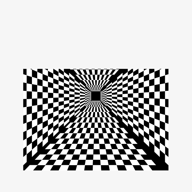 650x651 Black And White Checkerboard With Psychedelic Background