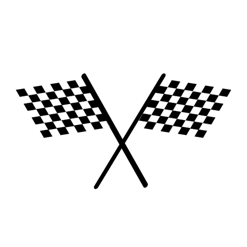 500x500 Checkered Flag Vector Public Domain Vectors
