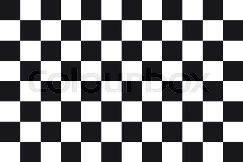 800x533 Checkered Racing Flag. Symbolic Design Of End Of Car Race. Black