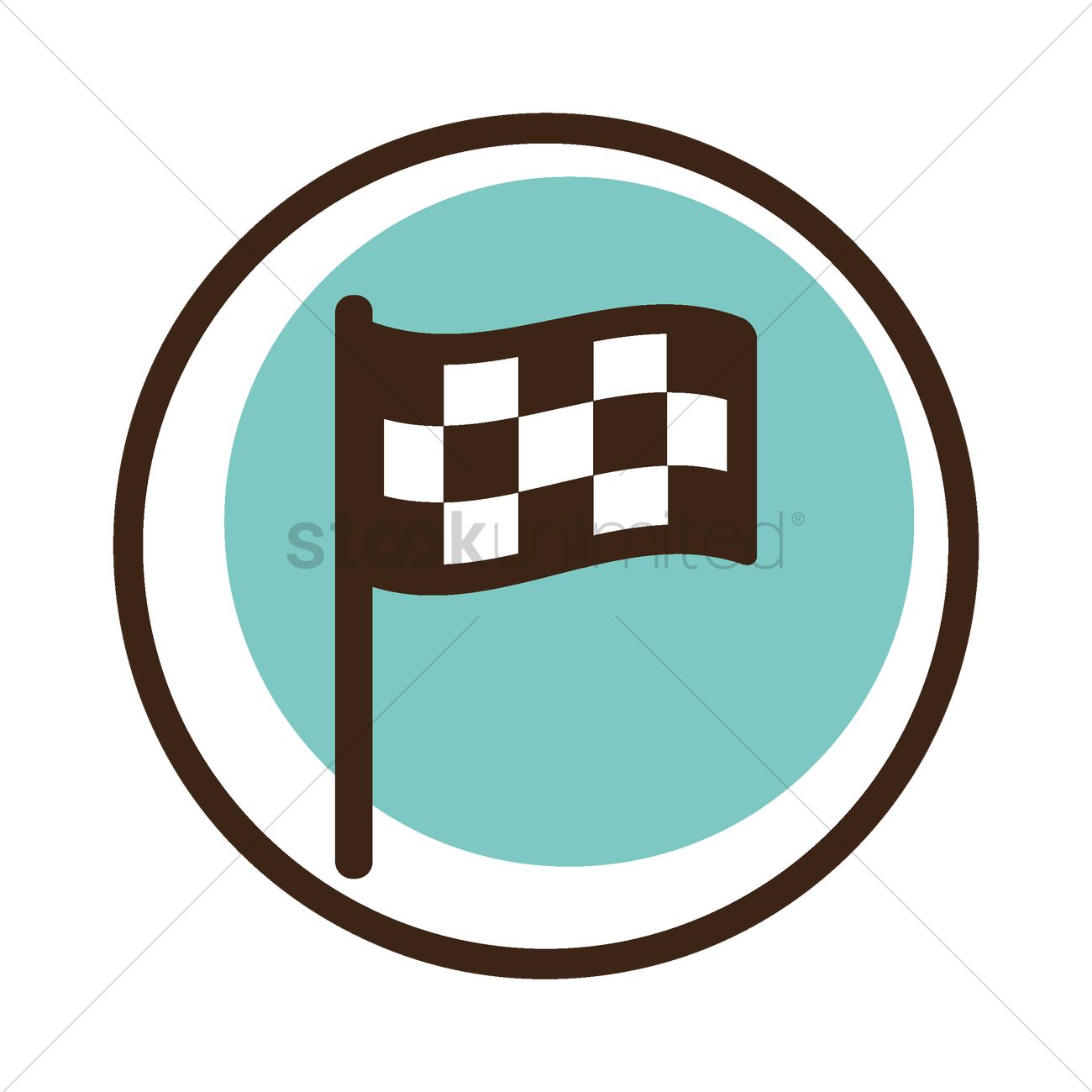 1300x1300 Free Checkered Flag Vector Image