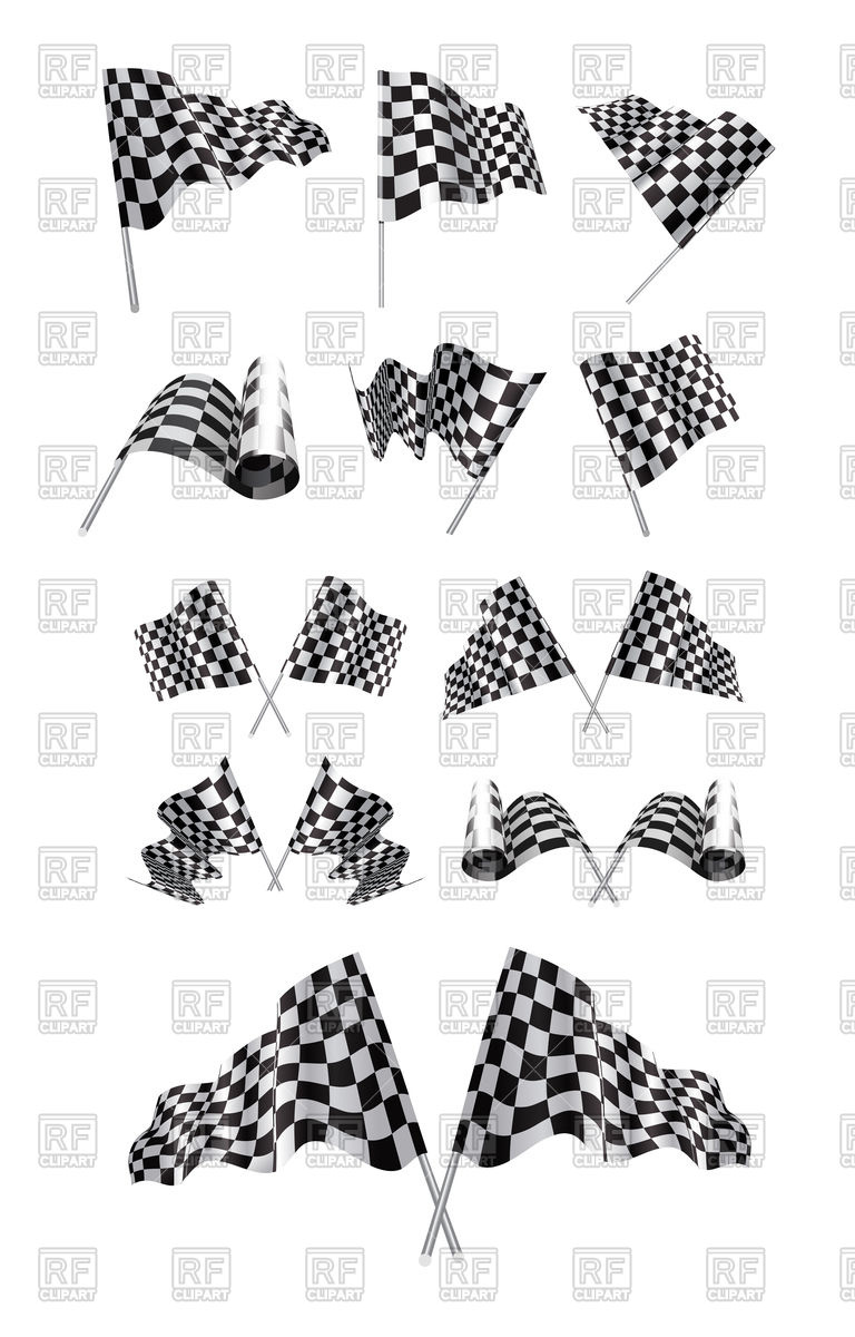 768x1200 Sport Checkered Flags Vector Image Vector Artwork Of Objects