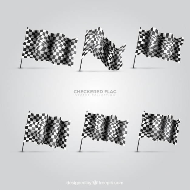 626x626 Collection Of Checkered Flags Vector Free Download