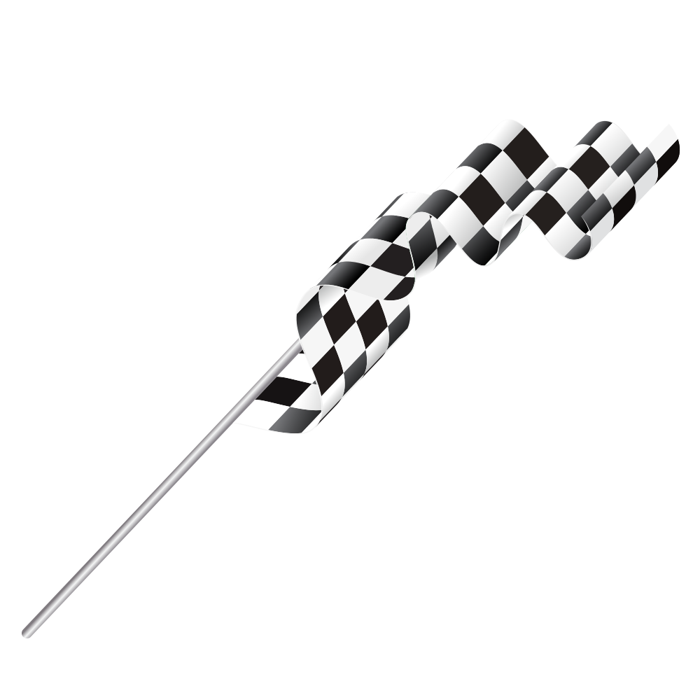 1000x1000 Black And White Flag