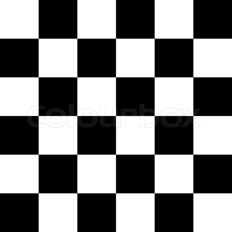 800x800 Modern Checkered Pattern Black And White Texture Chess Print