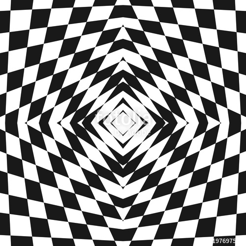 500x500 Vector Black And White Geometric Checkered Pattern. Abstract
