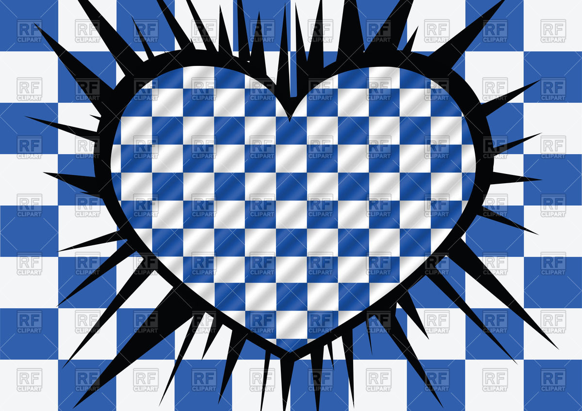 1200x848 Checkered Flag With Heart Vector Image Vector Artwork Of