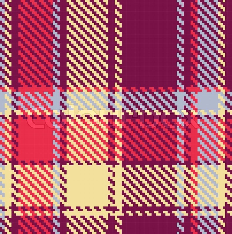 792x800 Seamless Checkered Vector Red, Blue, Yellow, Violet Pattern