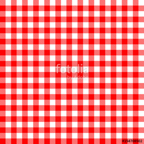 500x500 Vector. Seamless Coarse Red Checkered Vector Plaid Fabric Pattern