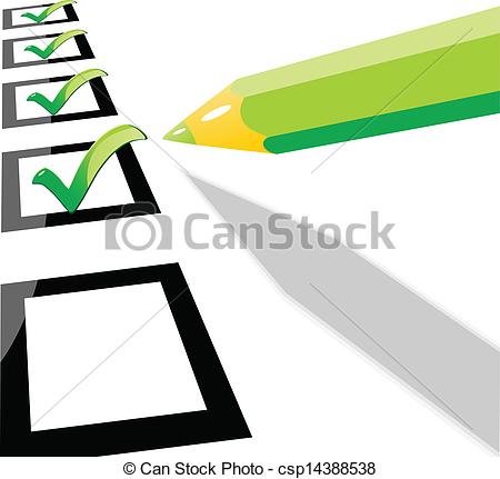 450x431 Green Pencil Checklist Vector Illustration Eps 10 .