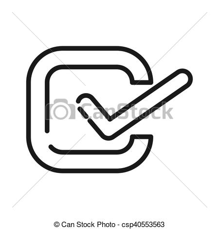 450x470 Success Mark Checklist Vector Illustration Design.