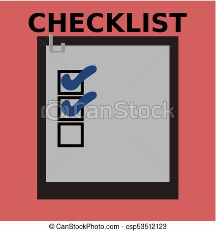 439x470 Business Checklist Vector Illustration With Beautiful Check Signs.