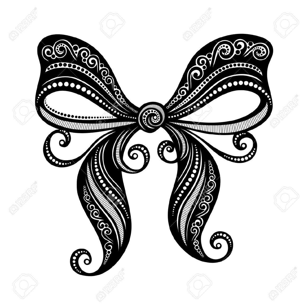 1300x1300 Lace Bow Vector