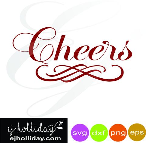 480x471 Cheers Svg Dxf Eps Png Vector Graphic Design Digital Cutting File