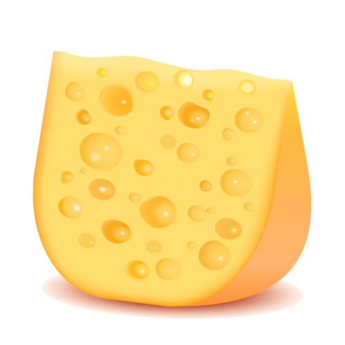 500x500 Tasty Cheese Vector Illustration 01 Free Download